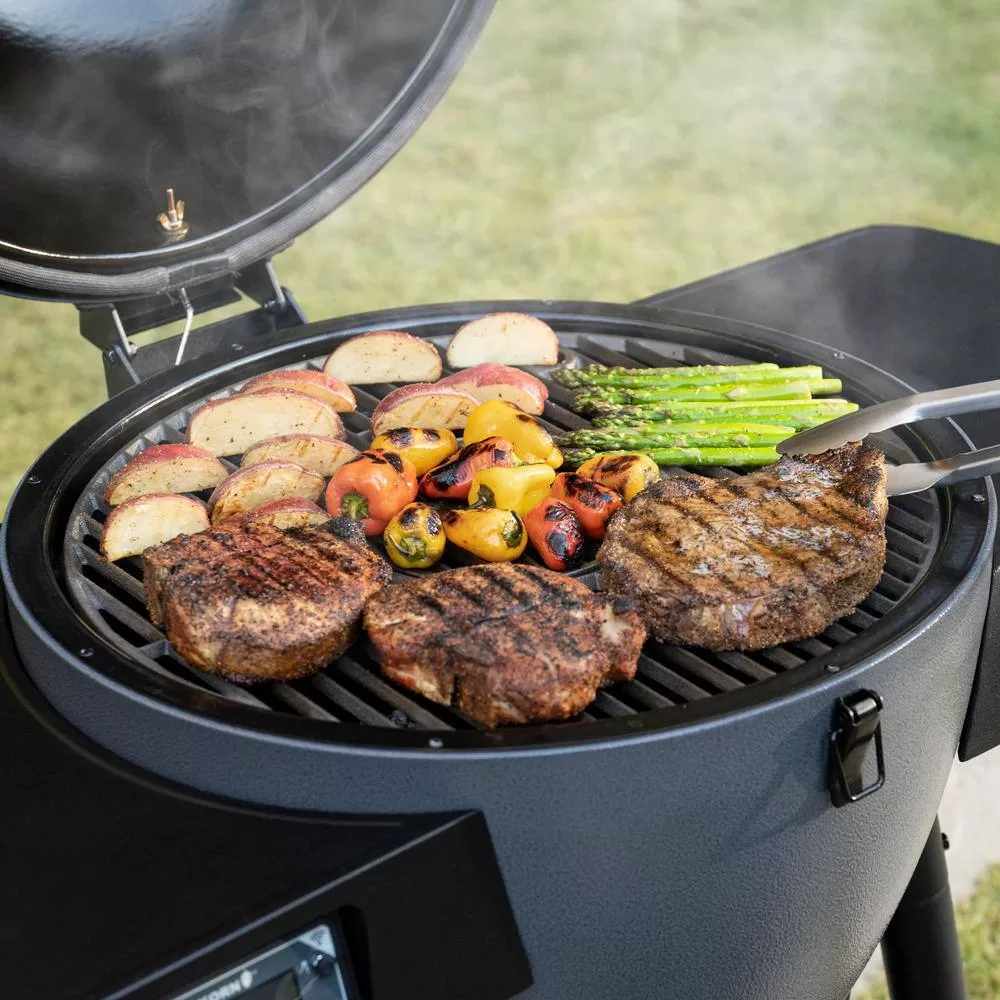 Char-Griller 6480 Akorn Auto-Kamado 20-inch Digital WiFi Charcoal Grill in Gray