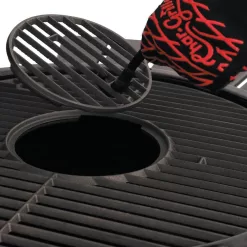 Char-Griller E16620 Akorn 20-inch Kamado Charcoal Grill in Black