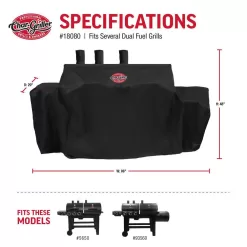 Char-Griller 5650 Double Play 1,260 sq., in. 3-Burner Gas and Charcoal Grill in Black