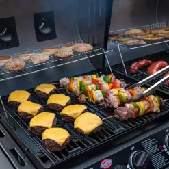 Char-Griller 5650 Double Play 1,260 sq., in. 3-Burner Gas and Charcoal Grill in Black