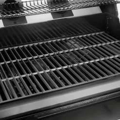 Char-Griller 7400 Flavor Pro 4-Burner Propane, Wood Gas Grill with Multi-Fuel Flavor Drawer in Silver