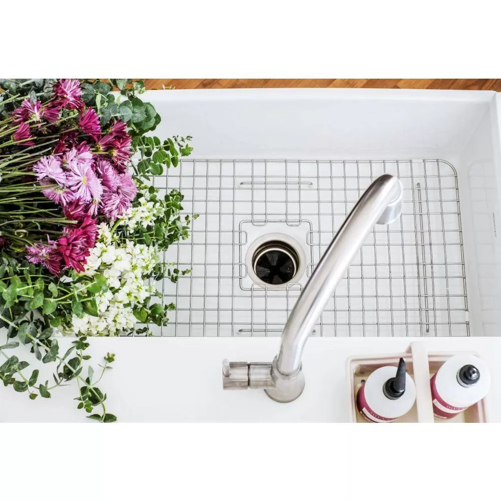 SINKOLOGY SK499-30FC Bradstreet II 30 in. Farmhouse Apron Front Undermount Single Bowl Crisp White Fireclay Kitchen Sink