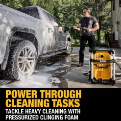 DEWALT DWPW3000 3000 PSI 1.1 GPM 15 Amp Cold Water Electric Pressure Washer with Internal Equipment Storage