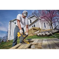 DEWALT 20V MAX 12 in. Brushless Battery Powered Chainsaw Kit & Pole Saw Kit with 5.0Ah and 4.0Ah Batteries & Charger