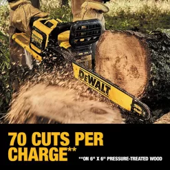 DEWALT 60V MAX 16 in. Brushless Battery Powered Chainsaw Kit with (1) FLEXVOLT 2Ah Battery & Charger & Pole Saw