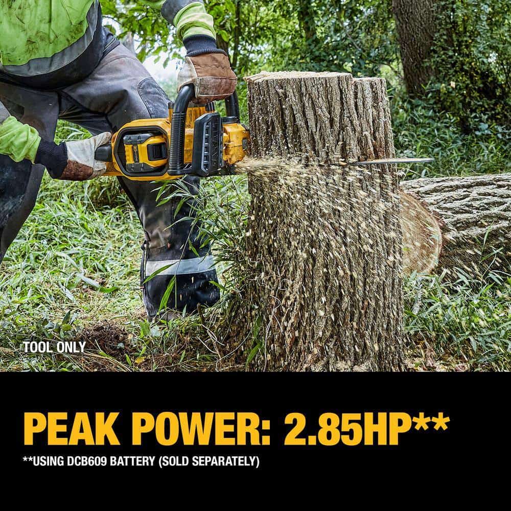 DEWALT FLEXVOLT 60V MAX 18 in. Brushless Cordless Battery Powered Chainsaw Kit with (1) FLEXVOLT 3 Ah Battery & Charger