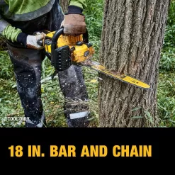 DEWALT FLEXVOLT 60V MAX 18 in. Brushless Cordless Battery Powered Chainsaw Kit with (1) FLEXVOLT 3 Ah Battery & Charger
