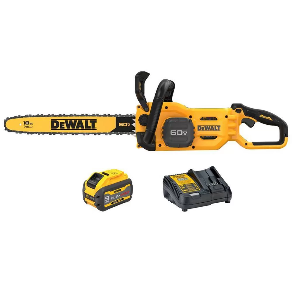 DEWALT FLEXVOLT 60V MAX 18 in. Brushless Cordless Battery Powered Chainsaw Kit with (1) FLEXVOLT 3 Ah Battery & Charger