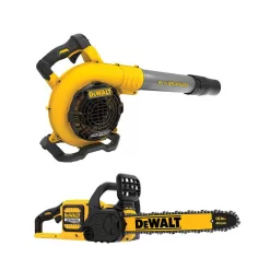 DEWALT FLEXVOLT 60V MAX Cordless Battery Powered 16 in. Chainsaw & Blower Kit with (1) FLEXVOLT 3 Ah Battery & Charger