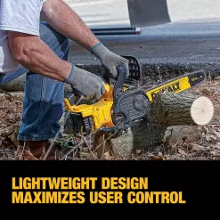 DEWALT 20V MAX 125 MPH 450 CFM Brushless Cordless Battery Powered Handheld Leaf Blower Kit & Cordless Chainsaw (Tool Only)