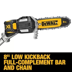 DEWALT 20V MAX 8 in. Cordless Battery Powered Pole Saw Kit & 22 in. Cordless Pole Hedge Trimmer w/ (1) 4.0 Ah Battery & Charger