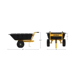 DEWALT DXTB0573 800lb/10 Cu. Ft. Swivel/Dump Cart - Convertible to Tow/Wheelbarrow