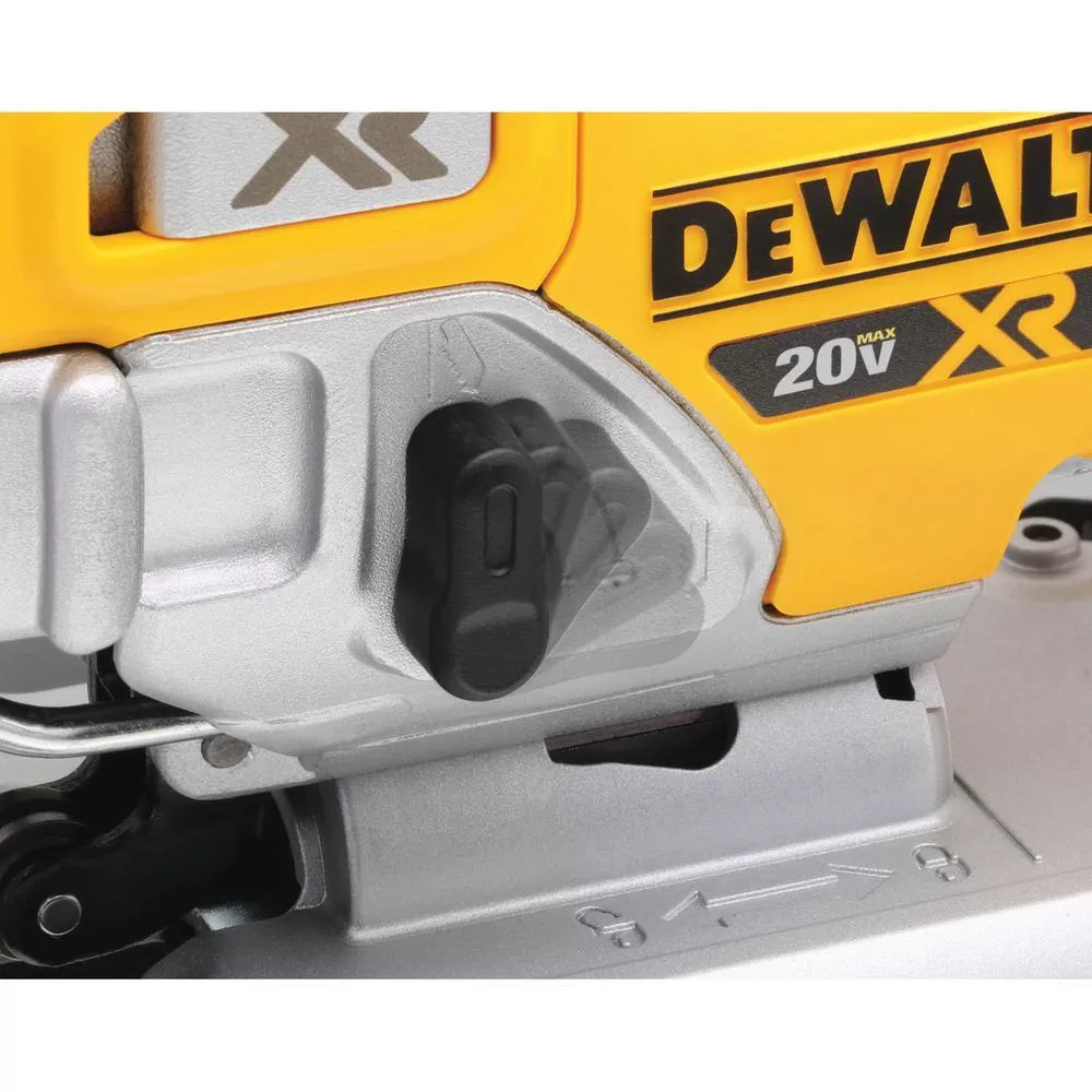 DEWALT DCS334BWCB205-2 20V MAX XR Lithium-Ion Cordless Brushless Jigsaw with (2) 20V MAX XR Premium Lithium-Ion 5.0 Ah Battery Packs
