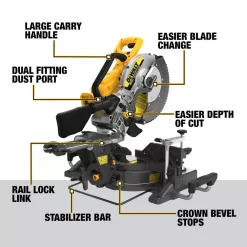 DEWALT DCS781B 60V Lithium-Ion 12 in. Cordless Sliding Miter Saw (Tool Only)