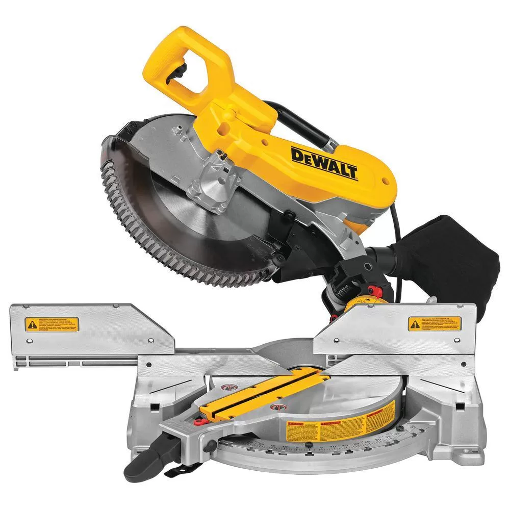 DEWALT DWS716WDWX724 15 Amp Corded 12 in. Compound Double Bevel Miter Saw with 29.8 lbs. Compact Miter Saw Stand with 500 lbs. Capacity
