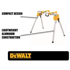 DEWALT DWS779WDWX725B 15 Amp Corded 12 in. Double Bevel Sliding Compound Miter Saw, Blade Wrench, Material Clamp and Heavy-Duty Work Stand