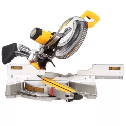 DEWALT 15 Amp Corded 12 in. Double Bevel Sliding Compound Miter Saw Kit with Compact Miter Saw Stand with 500 lbs. Capacity