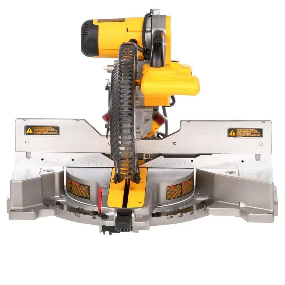 DEWALT 15 Amp Corded 12 in. Double Bevel Sliding Compound Miter Saw Kit with Compact Miter Saw Stand with 500 lbs. Capacity