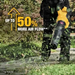DEWALT 60V MAX 125 MPH 600 CFM Cordless Battery Powered Axial Leaf Blower Kit & 20V MAX Cordless Pole Saw (Tool Only)