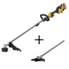 DEWALT DCST972X1WAS5BC 60V MAX Brushless Cordless Battery Powered Attachment Capable String Trimmer Kit & Brush Cutter Attachment