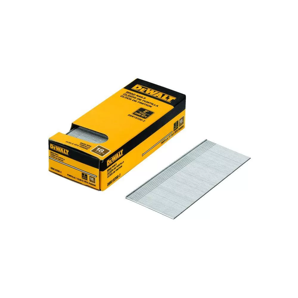 DEWALT DWFP1KIT18200-2 6 Gal. 165 PSI Heavy-Duty Electric Pancake Air Compressor, 18-Gauge Brad Nailer and 2 in. x 18-GA Brads (2500 per Pack)