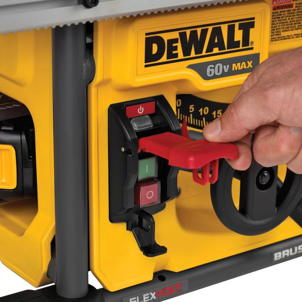 DEWALT DCS7485BWDCB606 FLEXVOLT 60V MAX Cordless Brushless 8-1/4 in. Table Saw Kit with FLEXVOLT 20V/60V MAX Lithium-Ion 6.0Ah Battery Pack