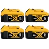 DEWALT DCB205-4 20V MAX XR Premium Lithium-Ion 5.0Ah Battery (4 Pack)