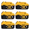 DEWALT DCB205-6 20V MAX XR Premium Lithium-Ion 5.0Ah Battery (6 Pack)