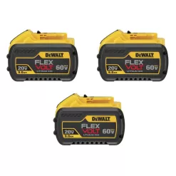 DEWALT DCB609-3 FLEXVOLT 20V/60V MAX Lithium-Ion 9.0Ah Battery Pack (3-Pack)