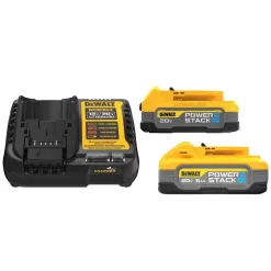 DEWALT DCBP315-2CWB606 Powerstack 20V Lithium-Ion 5.0 Ah and 1.7 Ah Batteries, FLEXVOLT 20V/60V MAX Lithium-Ion 6.0Ah Battery and Charger