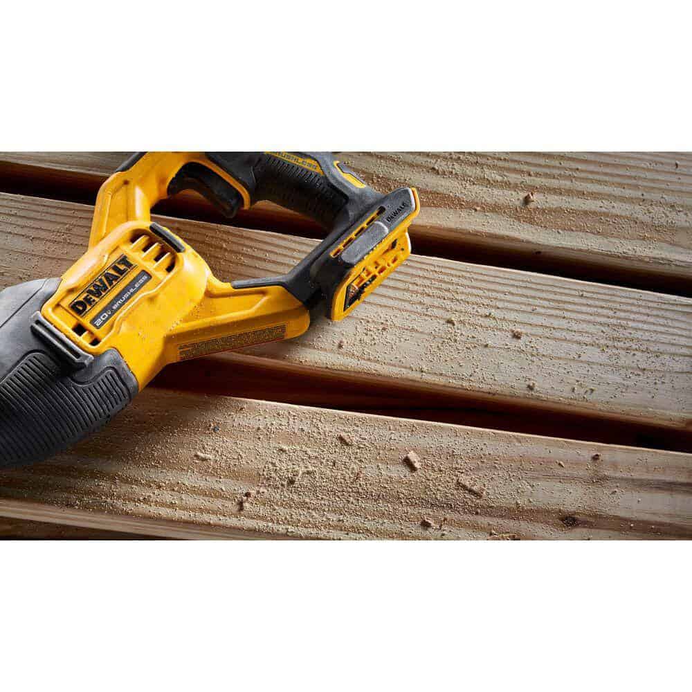 DEWALT DCS382BWCB205-2 20V MAX XR Lithium-Ion Cordless Brushless Reciprocating Saw with (2) 20V MAX XR Premium Lithium-Ion 5.0 Ah Battery Packs