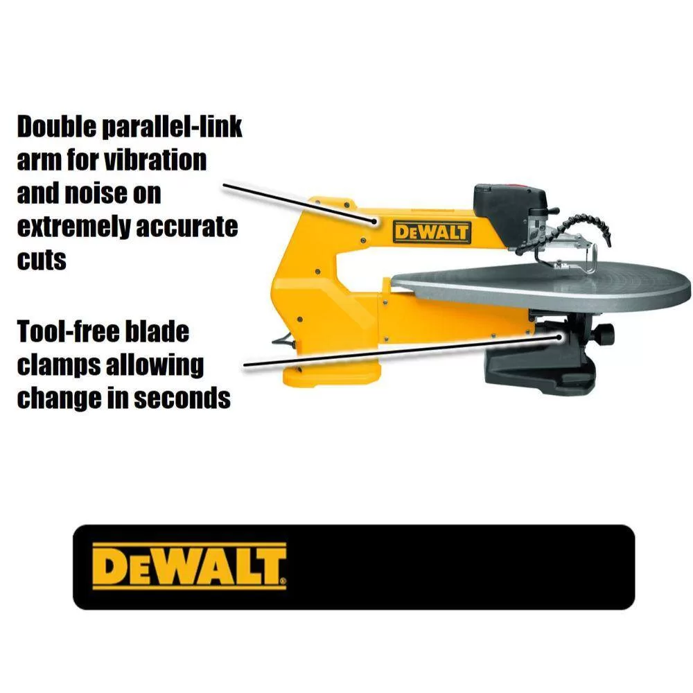 DEWALT DW788 20 in. Variable-Speed Scroll Saw