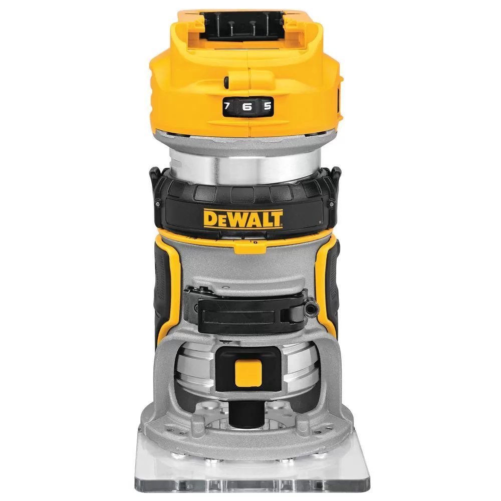 DEWALT 20V MAX XR Cordless Brushless Compact Fixed Base Router and 20V POWERSTACK Compact Battery Starter Kit