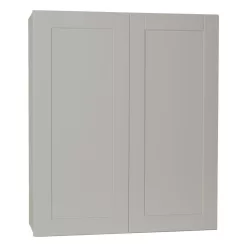 Hampton Bay KW3642-SDV Shaker 36 in. W x 12 in. D x 42 in. H Assembled Wall Kitchen Cabinet in Dove Gray