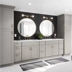 Hampton Bay KW3642-SDV Shaker 36 in. W x 12 in. D x 42 in. H Assembled Wall Kitchen Cabinet in Dove Gray