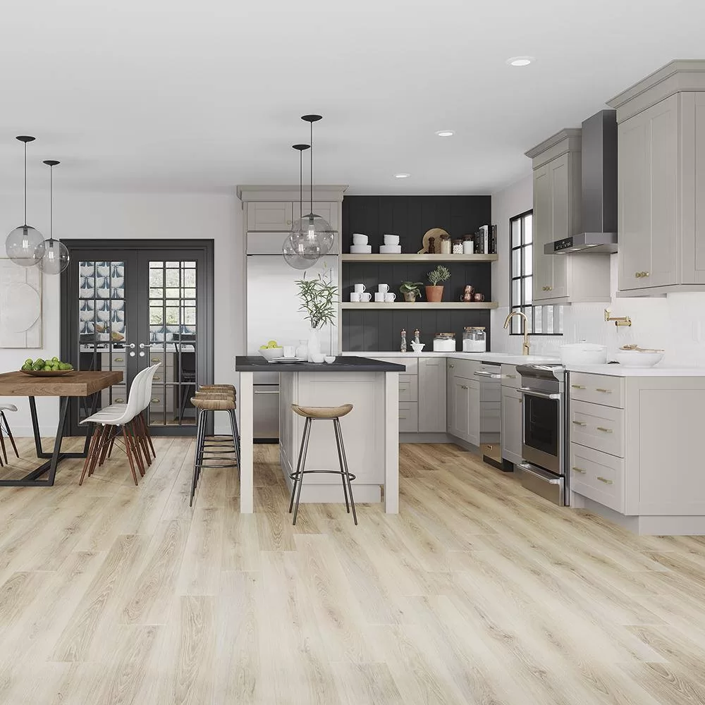Hampton Bay KW3642-SDV Shaker 36 in. W x 12 in. D x 42 in. H Assembled Wall Kitchen Cabinet in Dove Gray