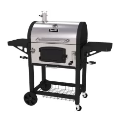 Dyna-Glo DGN486SNC-D Heavy-Duty Large Charcoal Grill in Black and Stainless Steel