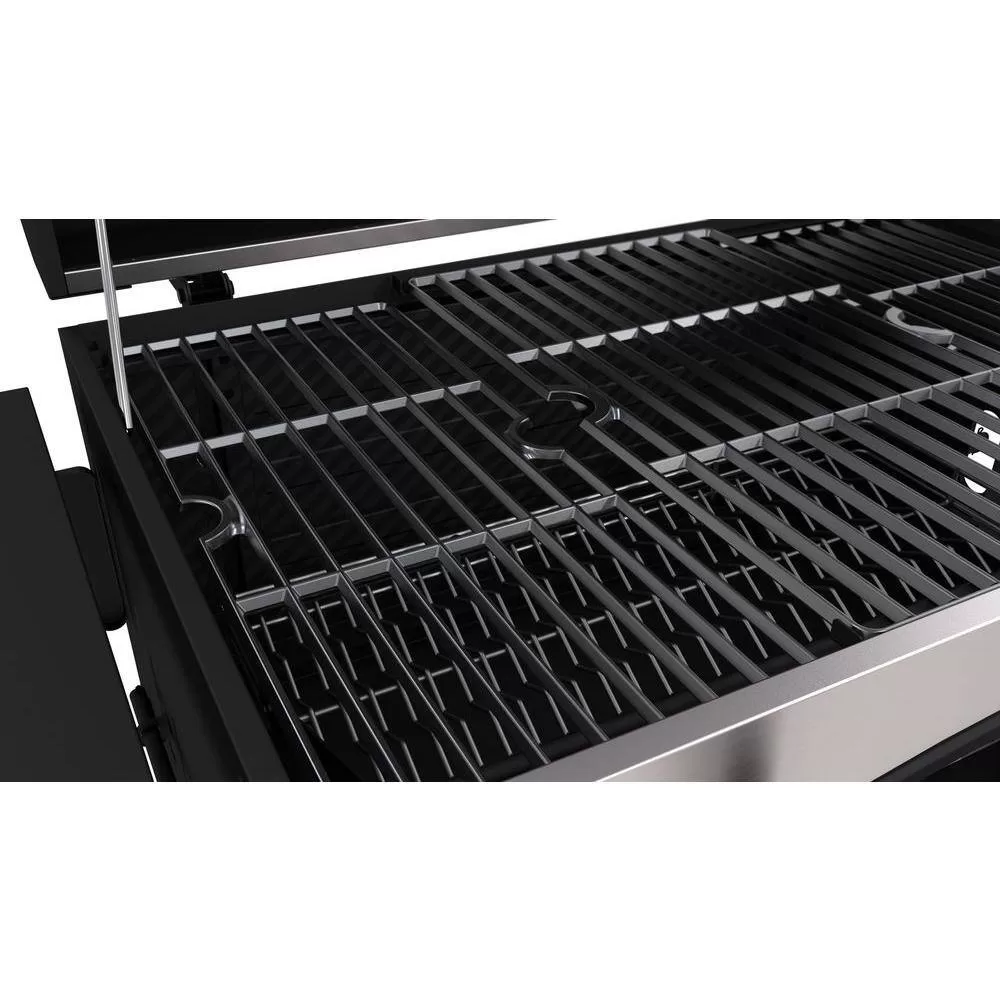 Dyna-Glo DGN486SNC-D Heavy-Duty Large Charcoal Grill in Black and Stainless Steel