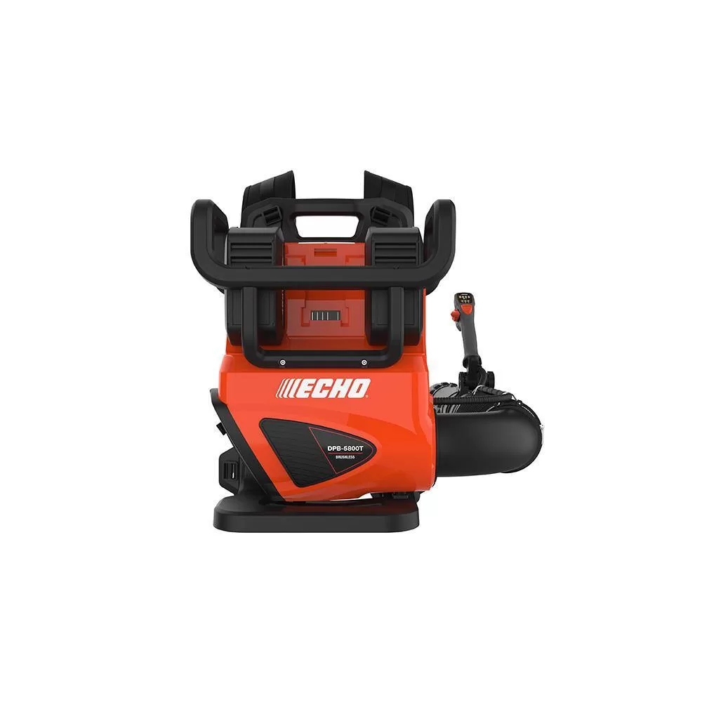 ECHO eFORCE 56V 195 MPH 795 CFM Cordless Battery Backpack Blower w/Tube Throttle & (2) 5.0Ah Batteries & Dual Port Charger
