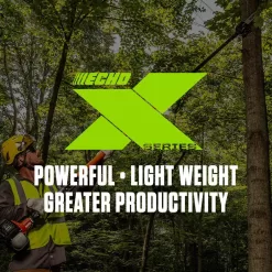 ECHO PPT-2620H 12 in. 25.4 cc Gas 2-Stroke X Series Telescoping Power Pole Saw with In-Line Handle and Shaft Extending to 12.1 ft.