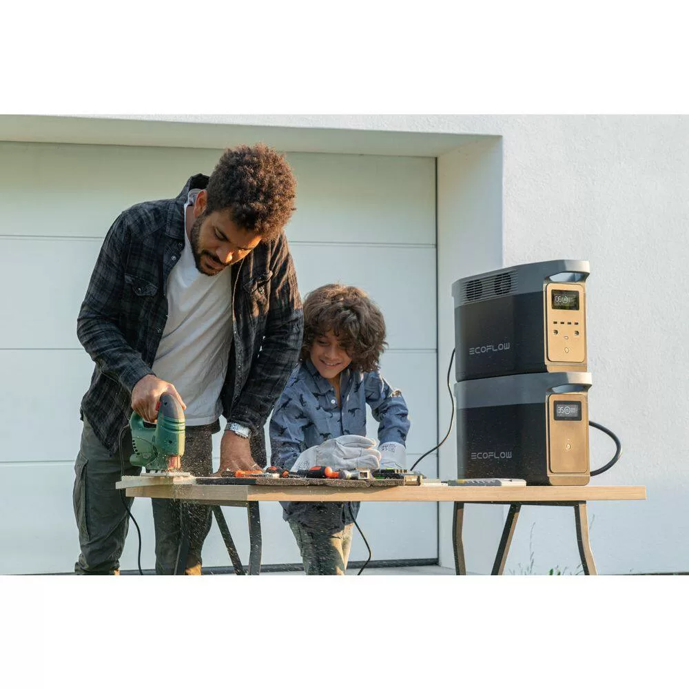 EcoFlow ZMR330EB 1024-Watt Continuous/2048-Watt Peak Output DELTA2 Push Button Start Smart Extra Battery for Outdoors&indoor