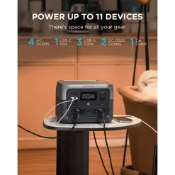 EcoFlow RIVER2Max+160W 500W Output/1000W Peak Push-Button Start Solar Generator RIVER 2 Max with 160W Solar Panel