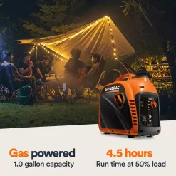 Generac 8251 2500-Watt Recoil Gas Inverter Generator with COSense