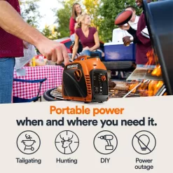 Generac 8251 2500-Watt Recoil Gas Inverter Generator with COSense