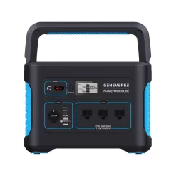 GENEVERSE 70-GVUS-HP1001 1002W Continuous/2000W Peak Output HomePower ONE Backup Battery Power Station for Homes-Emergency Power Supply
