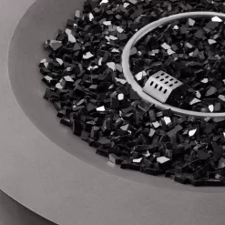 Hampton Bay FP20517 Grove Park 36 in. x 18 in. Round Concrete Propane Gas Fire Pit