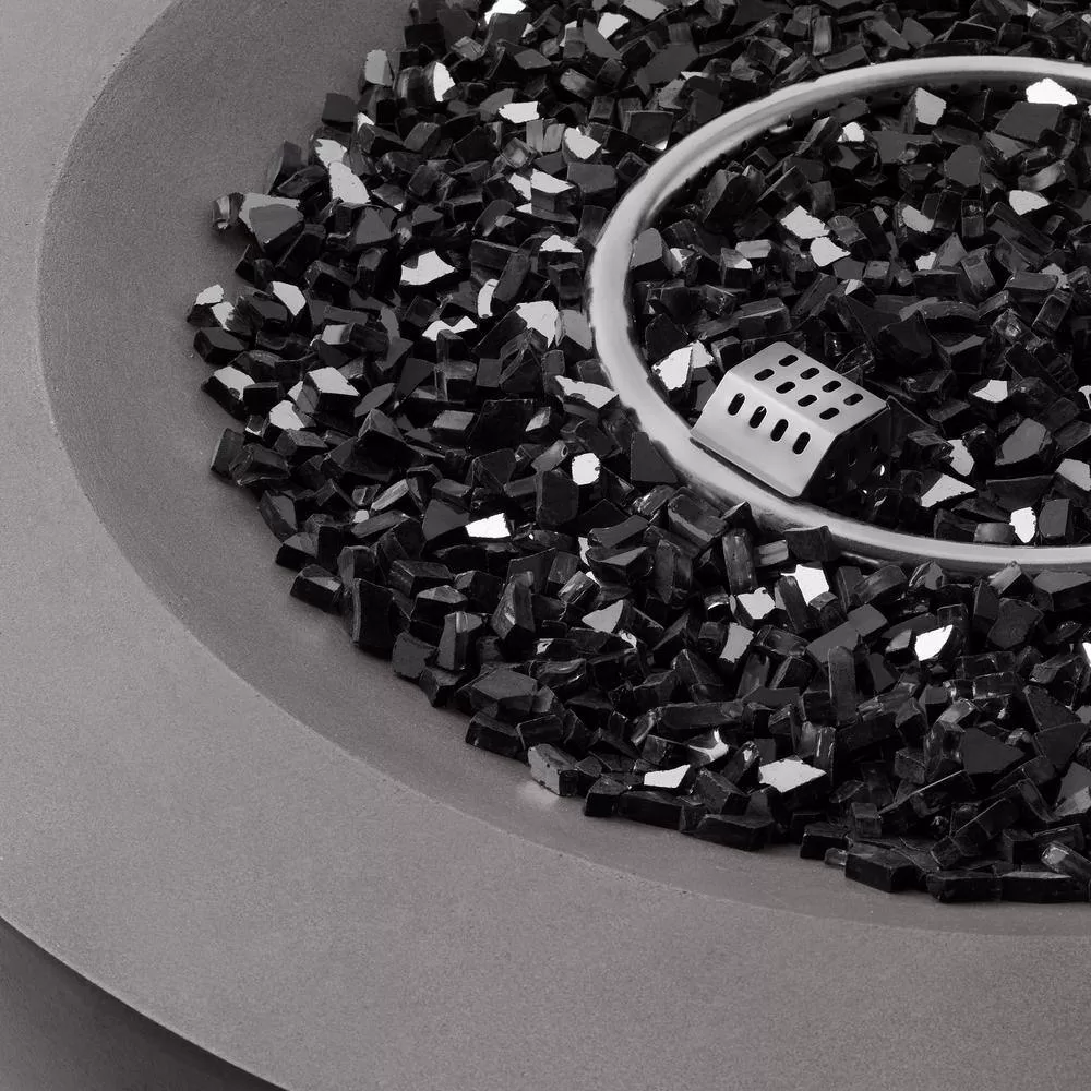 Hampton Bay FP20517 Grove Park 36 in. x 18 in. Round Concrete Propane Gas Fire Pit