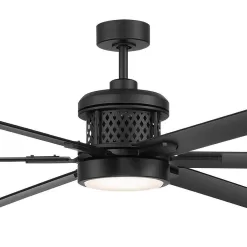Home Decorators Collection Royalty II 120 in. Indoor/Outdoor Matte Black DC Motor Ceiling Fan