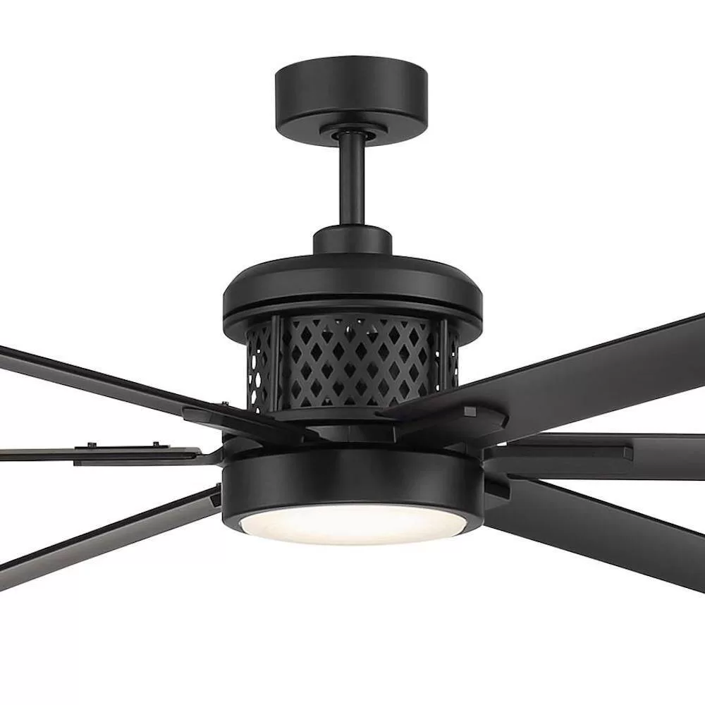 Home Decorators Collection Royalty II 120 in. Indoor/Outdoor Matte Black DC Motor Ceiling Fan