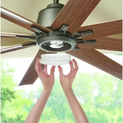Home Decorators Collection Kensgrove 72 in. Integrated LED Indoor/Outdoor Espresso Bronze Ceiling Fan with Light and Remote Control